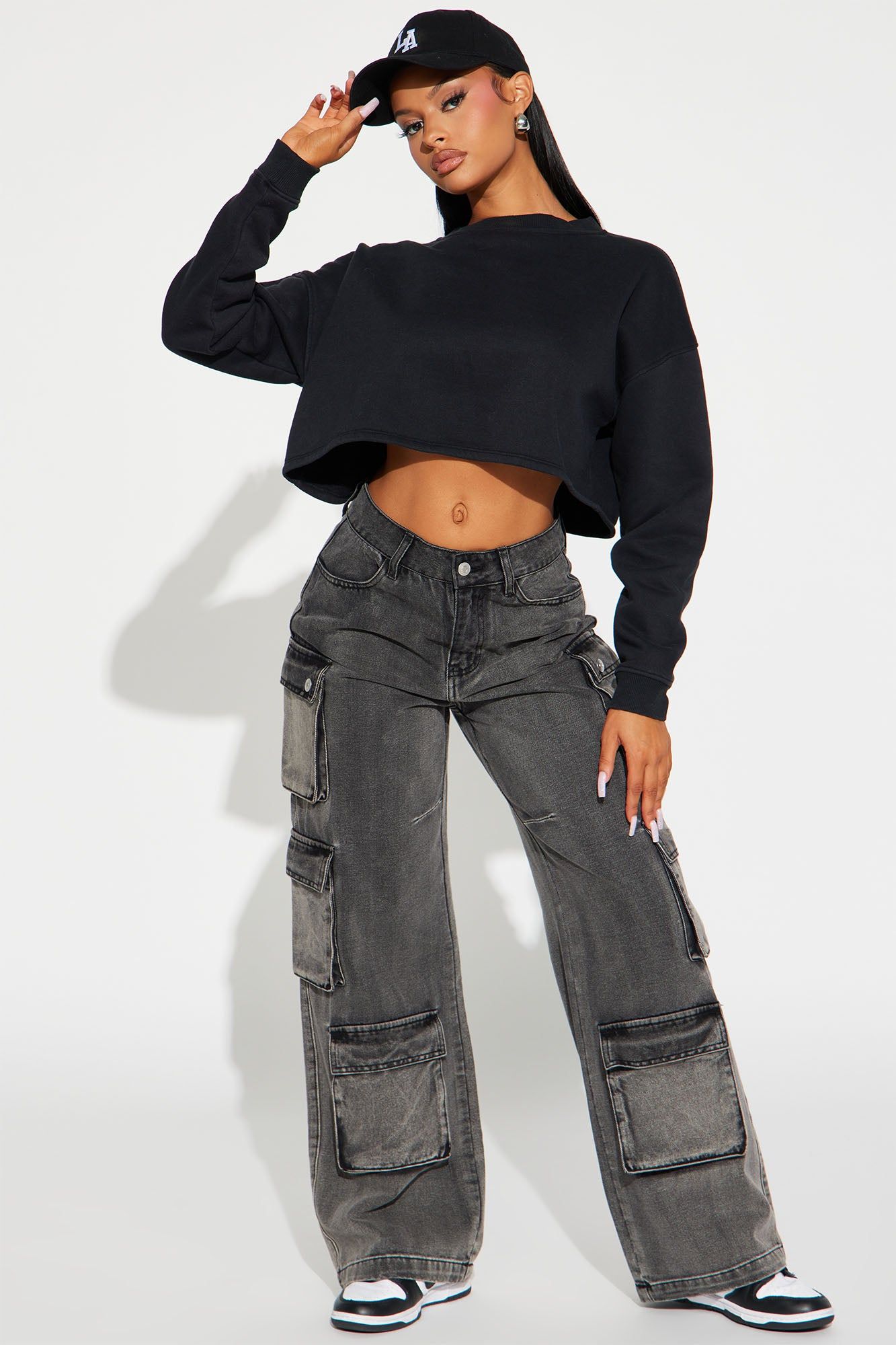 Adore You Pullover Crew Neck - Black sold by Fashion Nova product image thumbnail 2