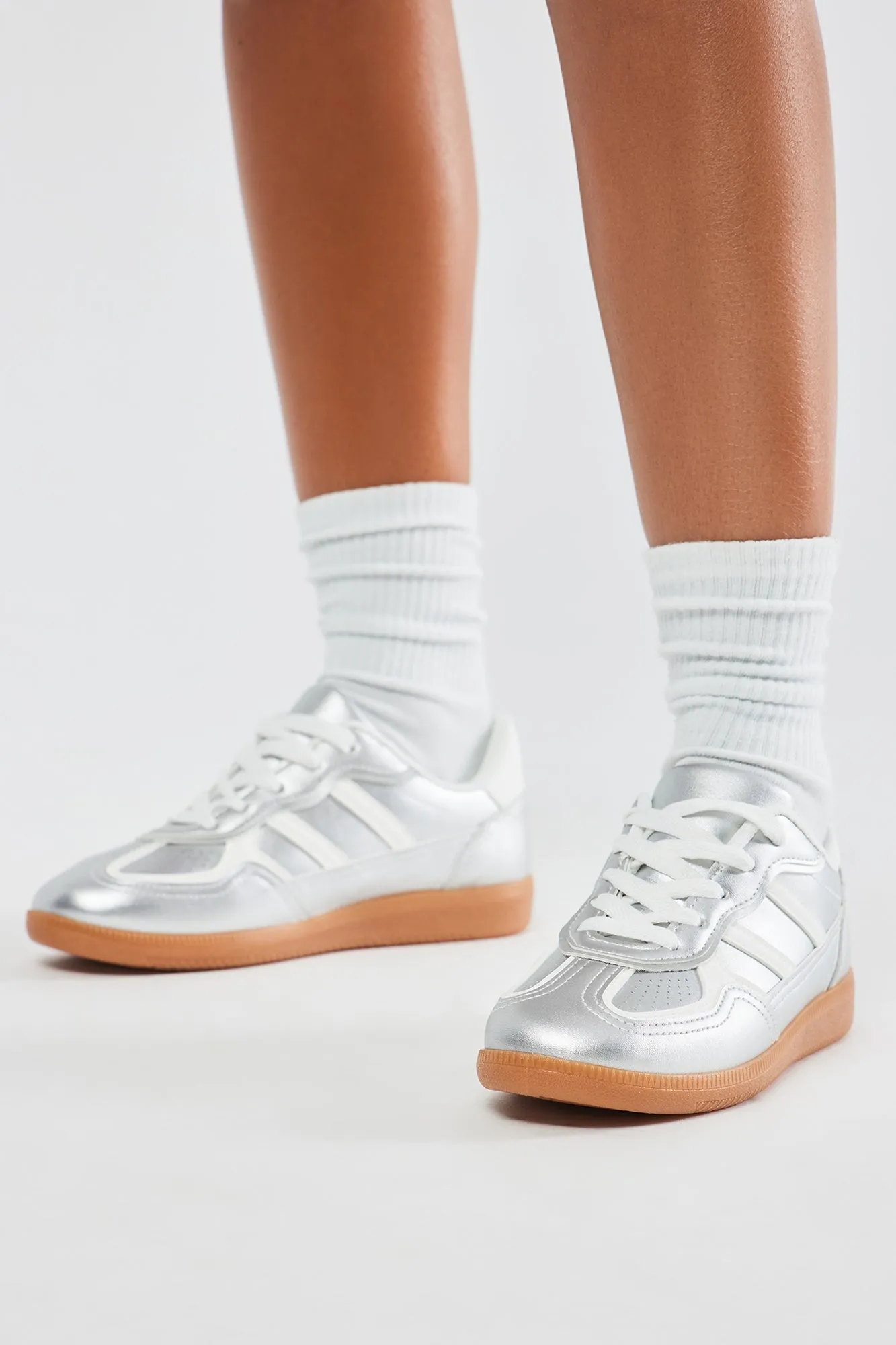 Set The Trend Sneakers - Silver sold by Fashion Nova product image thumbnail 2