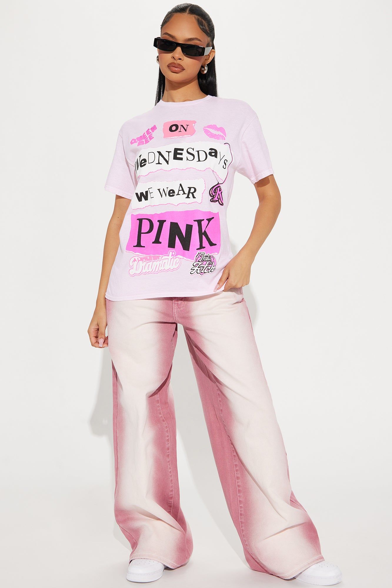 On Wednesdays We Wear Pink Tee - Pink sold by Fashion Nova product image thumbnail 2