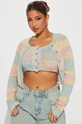 Over The Rainbow Sweater Set - Multi Color sold by Fashion Nova