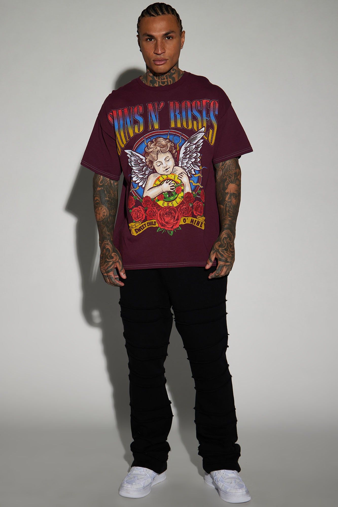 Guns N Roses Sweet Child O' Mine Short Sleeve Tee - Burgundy sold by Fashion Nova product image thumbnail 2