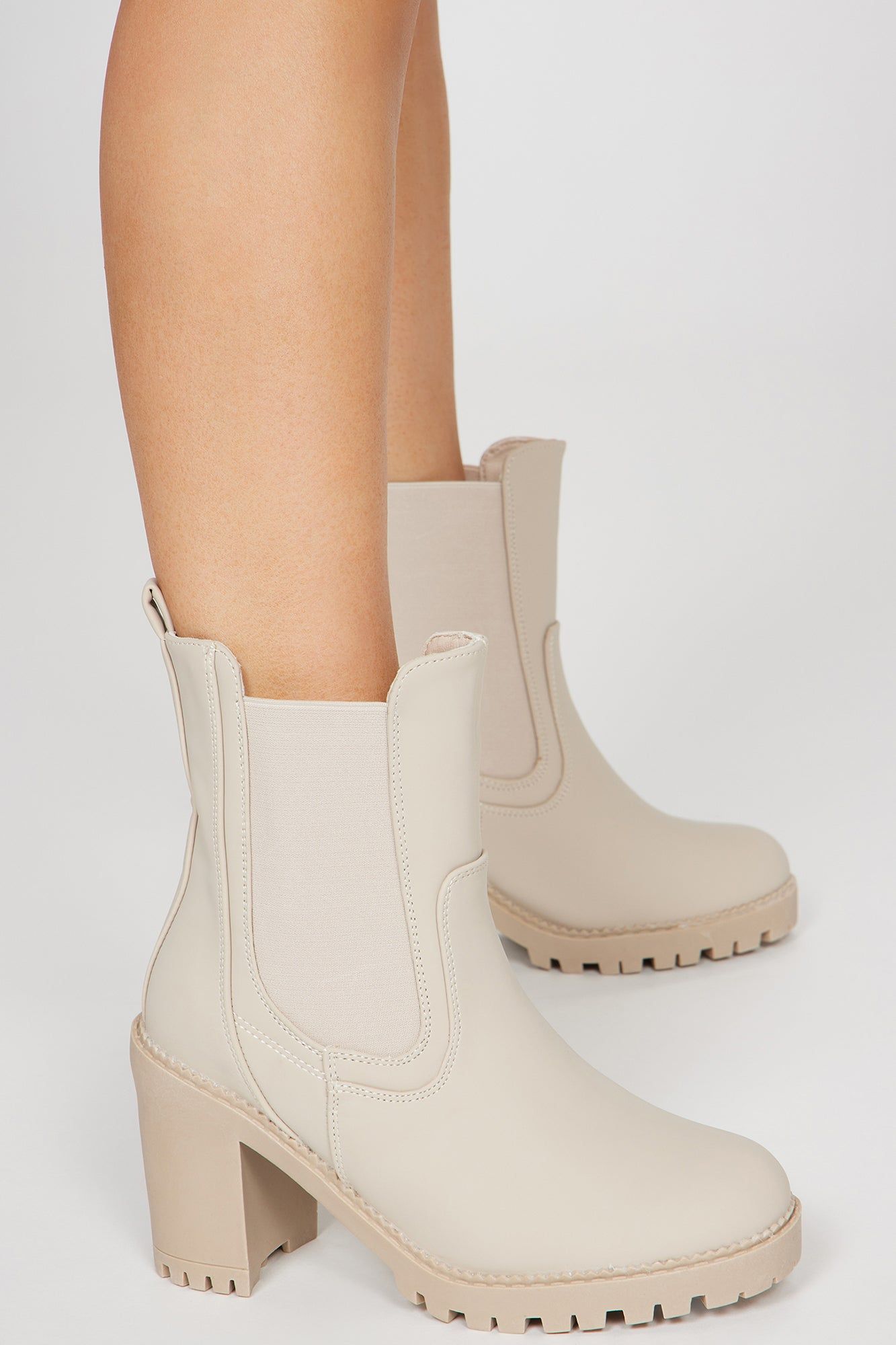 Eliana Lug Sole Boots - Grey sold by Fashion Nova product image thumbnail 3