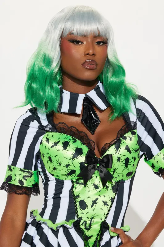 Netherworld Babe Ombre Costume Wig - Green/combo sold by Fashion Nova