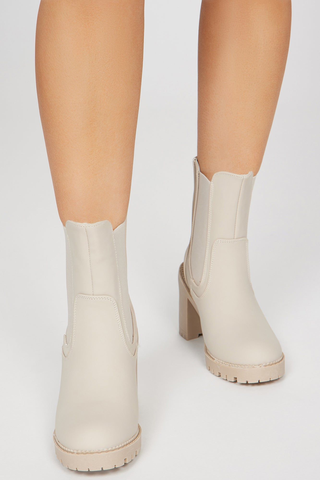 Eliana Lug Sole Boots - Grey sold by Fashion Nova product image thumbnail 2