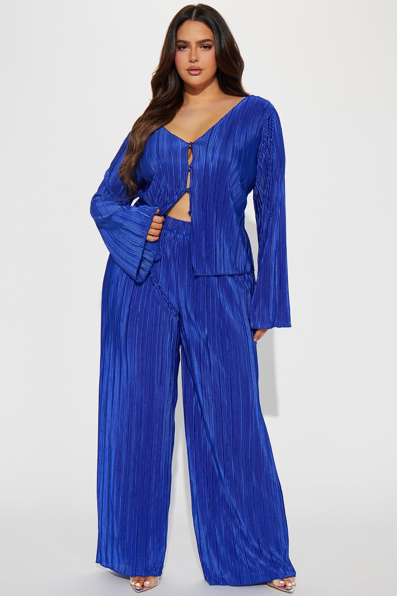Tahlia Plisse Pant Set - CobaltBlue sold by Fashion Nova product image thumbnail 4