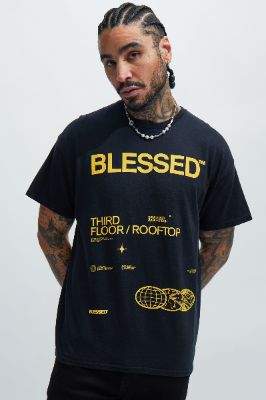 Highly Blessed Short Sleeve Tee - Black sold by Fashion Nova