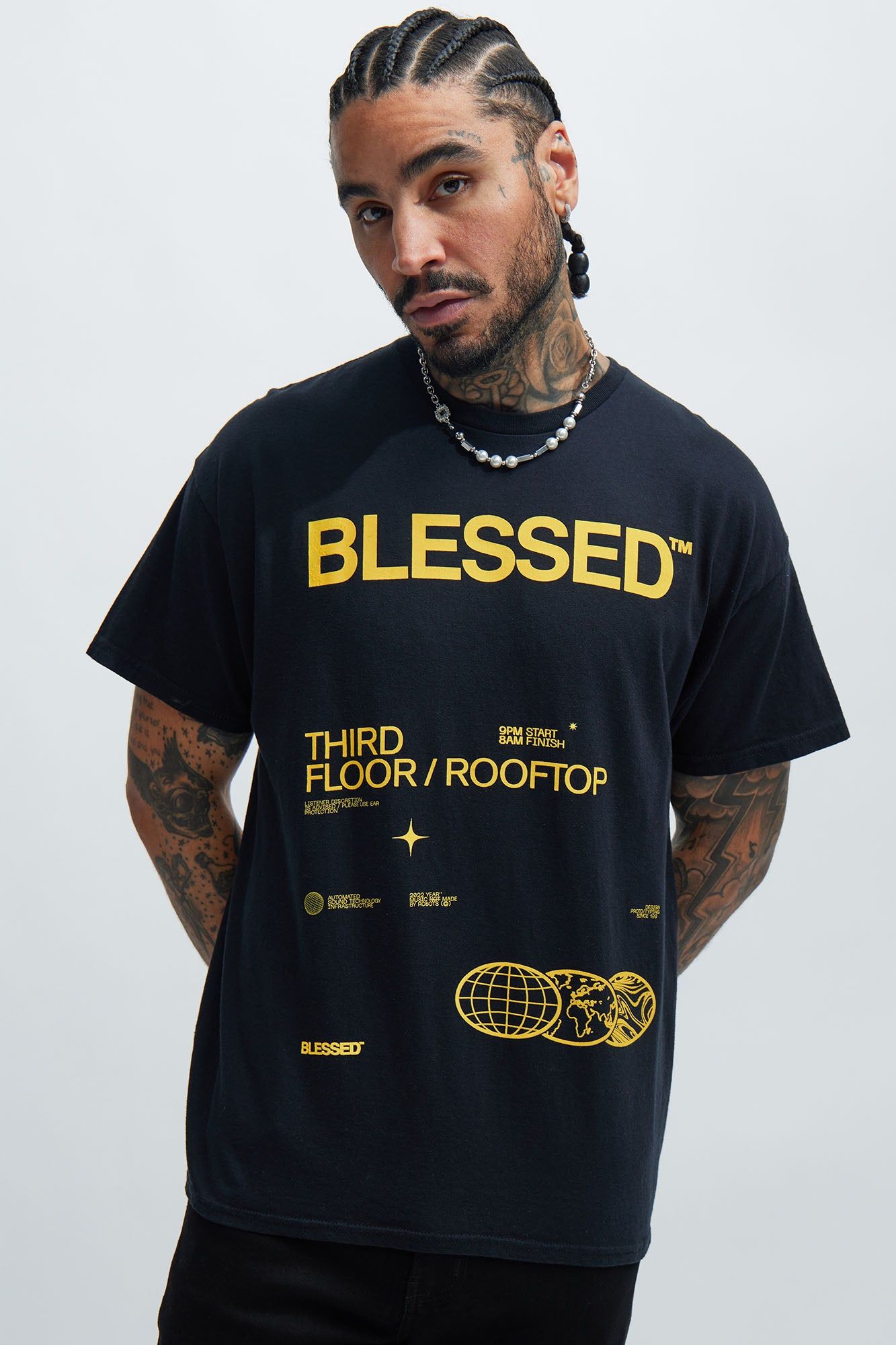 Highly Blessed Short Sleeve Tee - Black sold by Fashion Nova
