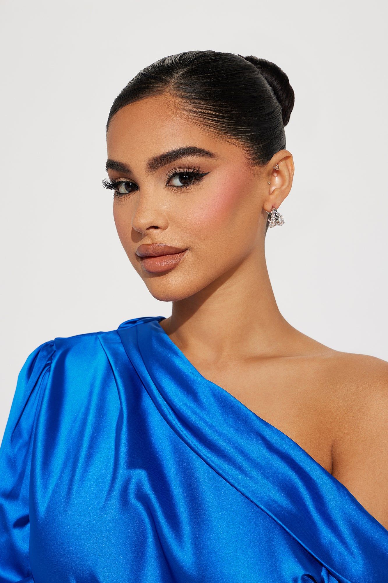 Driven By Beauty Hoop Earrings - Silver sold by Fashion Nova product image thumbnail 2