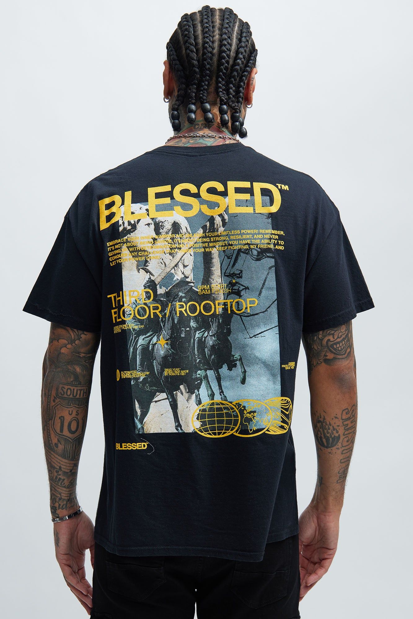 Highly Blessed Short Sleeve Tee - Black sold by Fashion Nova product image thumbnail 5
