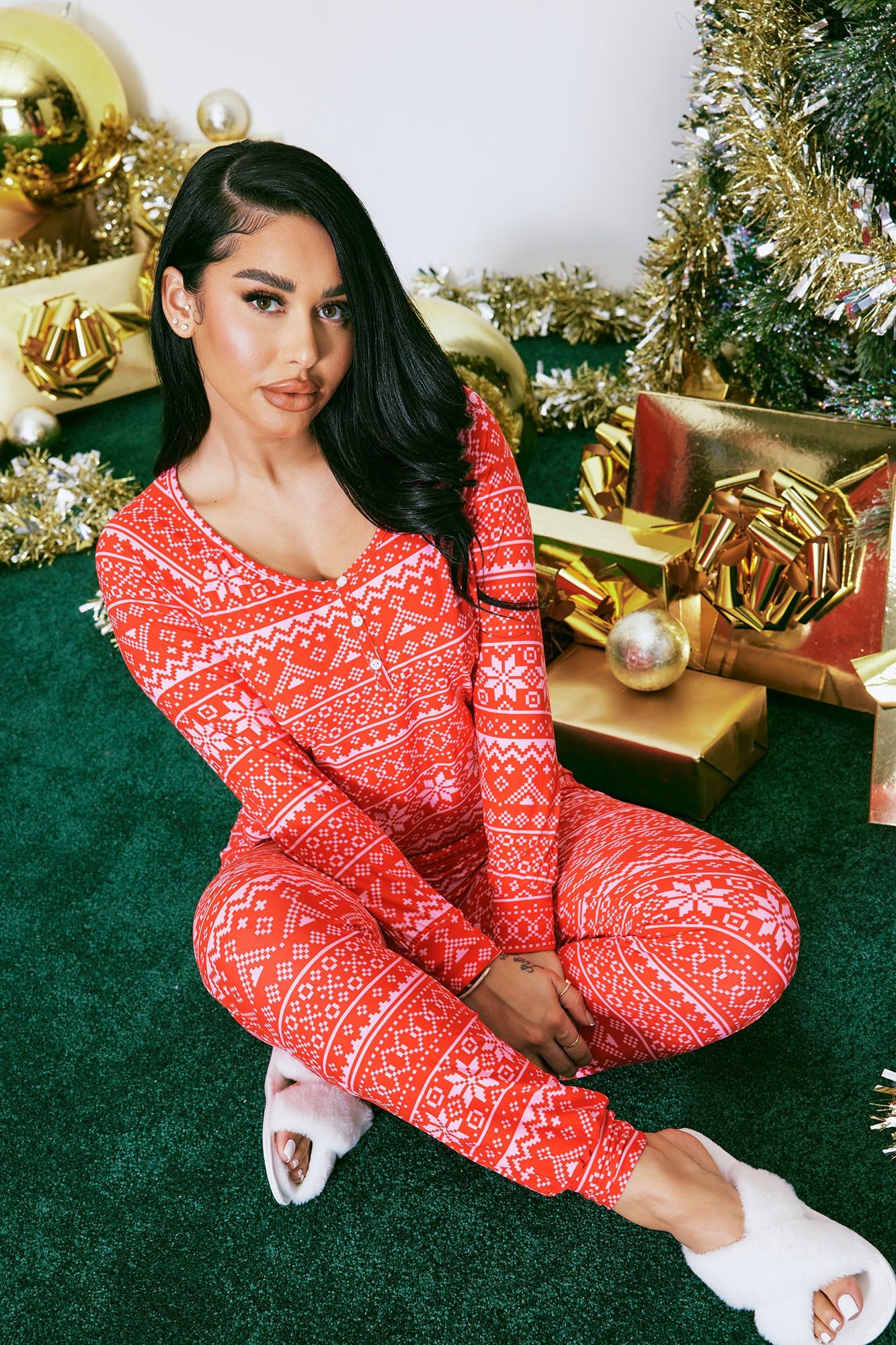 Snow Day PJ Legging Set - Magenta sold by Fashion Nova product image thumbnail 3