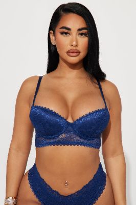 All About You Lace Bra - Blue sold by Fashion Nova