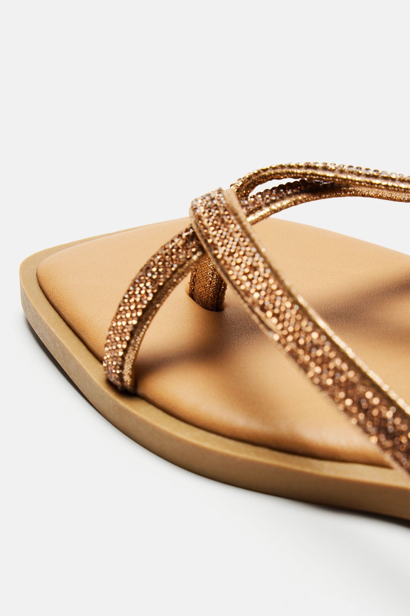 Don't Pretend Embellished Sandals - Bronze sold by Fashion Nova product image thumbnail 5