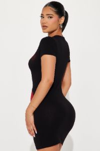 All An Illusion Micro Mini Dress - Black sold by Fashion Nova