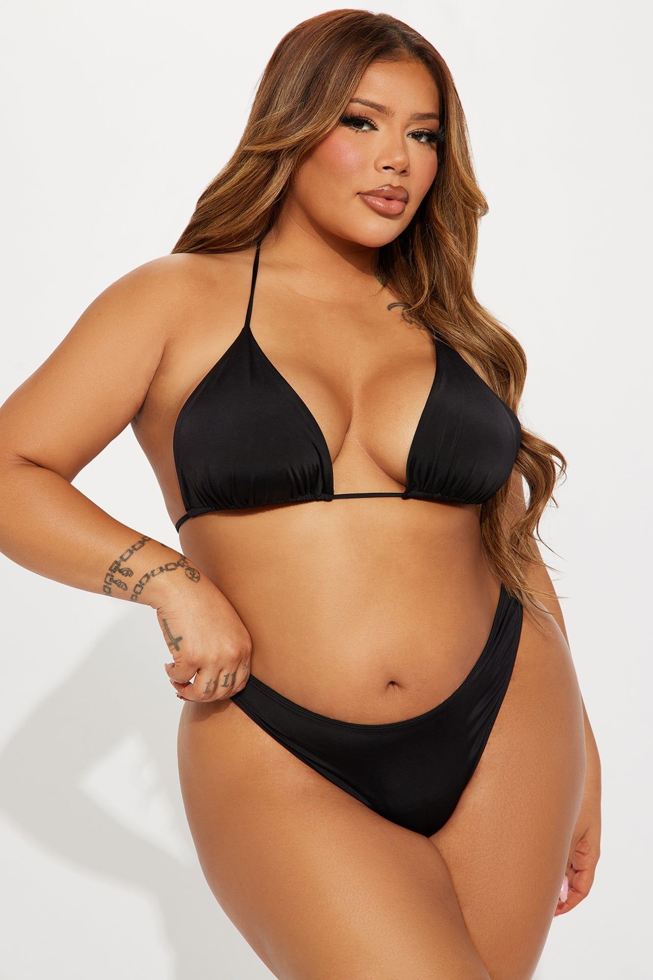 Girls Like Me 3 Piece Bikini Set - Black sold by Fashion Nova product image thumbnail 5