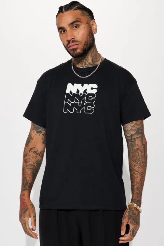 NYC Boroughs Short Sleeve Tee - Black sold by Fashion Nova
