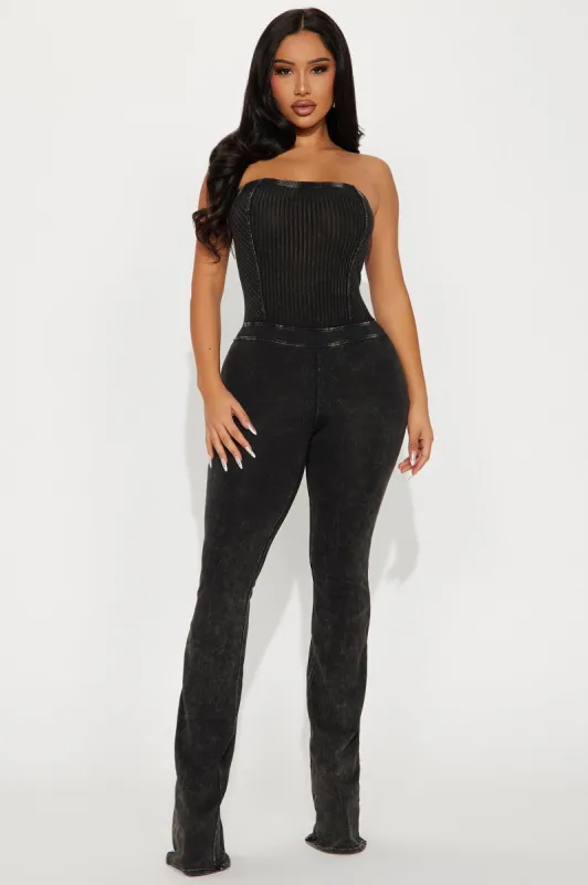 You Know Too Much Jumpsuit - Black sold by Fashion Nova
