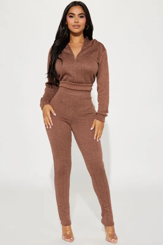 Mind Games Legging Set - LightBrown sold by Fashion Nova