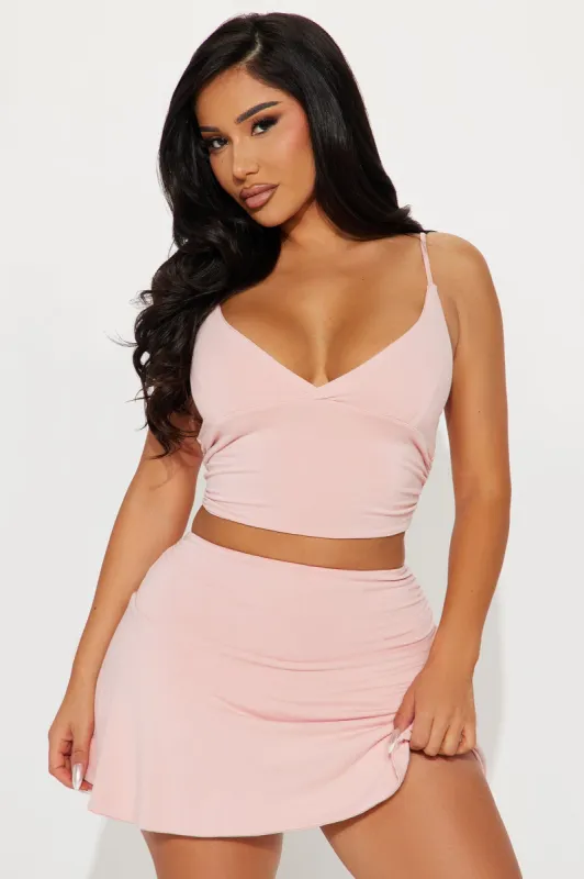Only Girl Pleated Skirt Set - Pink sold by Fashion Nova