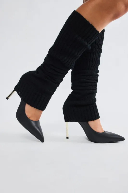 Keeping Me Warm Leg Warmers - Black sold by Fashion Nova