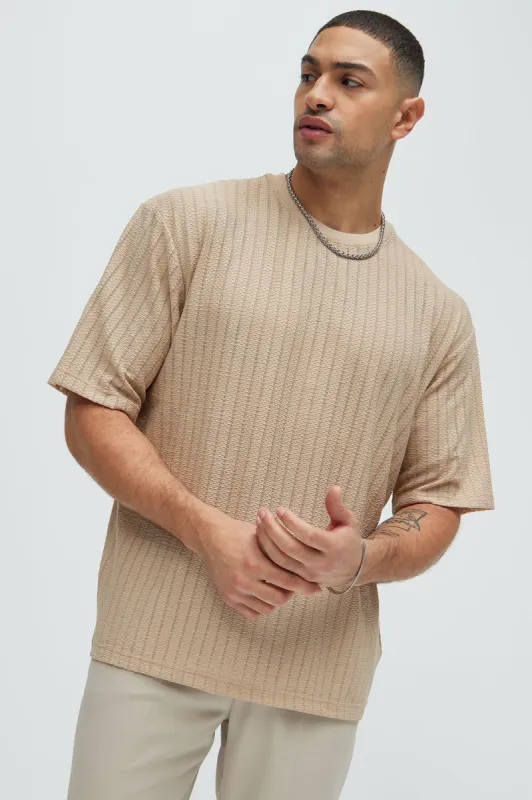 Bring Them Down Short Sleeve Tee - Tan sold by Fashion Nova