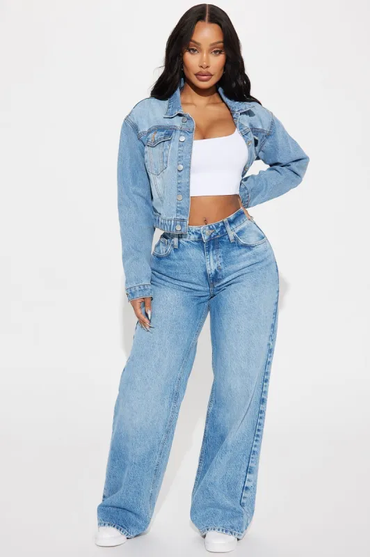 On To The Next Straight Leg Jeans - Medium Wash sold by Fashion Nova