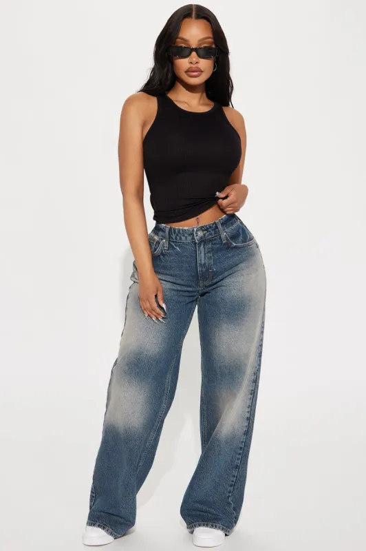 On To The Next Straight Leg Jeans - Vintage Wash sold by Fashion Nova