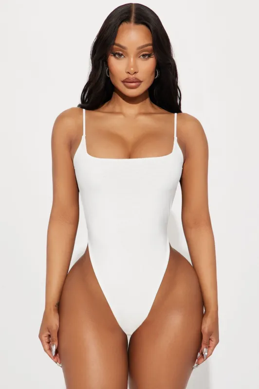 The Moment Backless Bodysuit - Ivory sold by Fashion Nova
