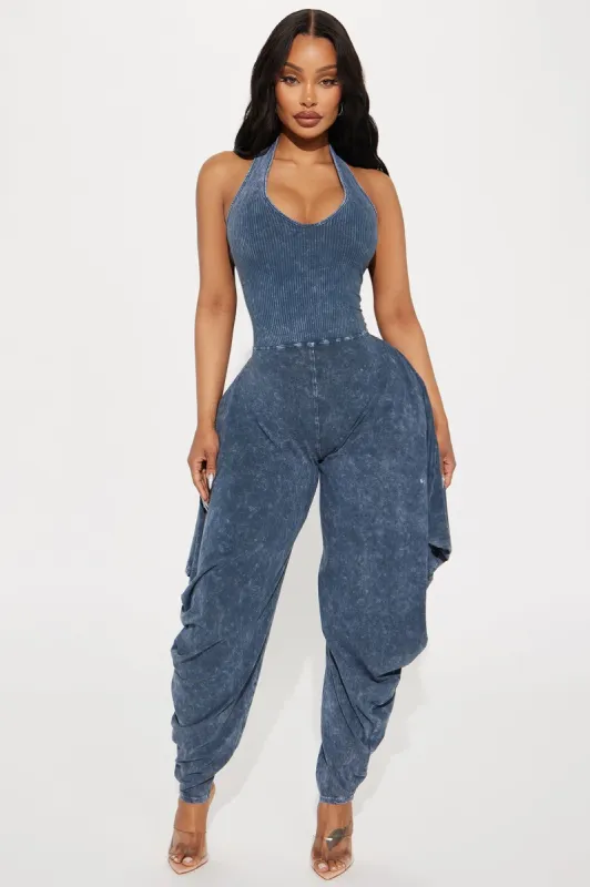 Call For You Jumpsuit  - Navy sold by Fashion Nova