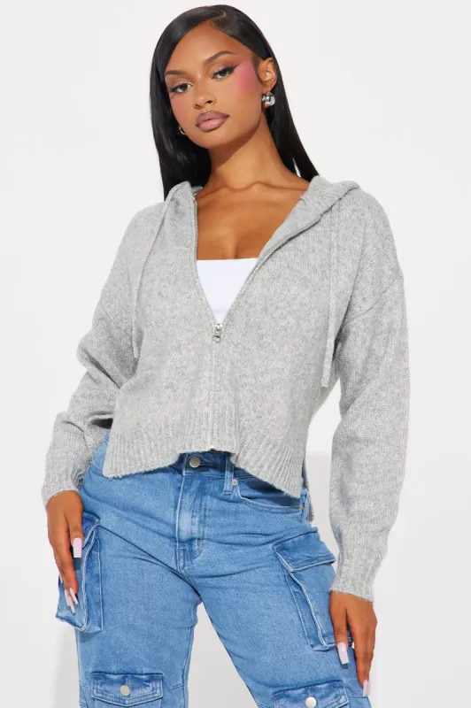 Always An Essential Hoodie - Heather Grey sold by Fashion Nova