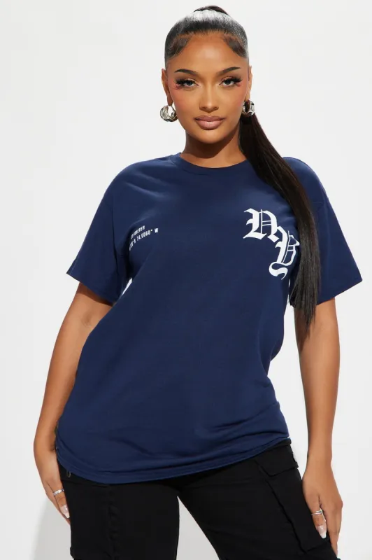New York Or Nowhere Tee - Navy sold by Fashion Nova