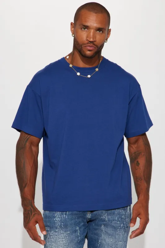 Essential Oversize Short Sleeve Tee - Navy sold by Fashion Nova