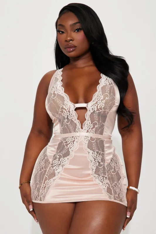 Need Your Touch Lace Babydoll - Blush sold by Fashion Nova