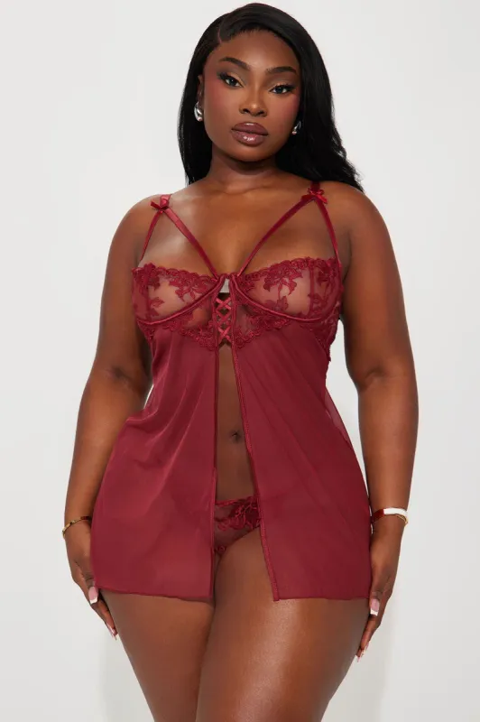 Infinity Love Lace Babydoll - Red sold by Fashion Nova