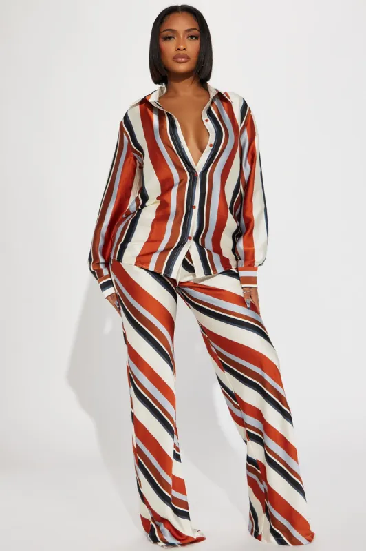 Clara Pant Set - Rust/combo sold by Fashion Nova