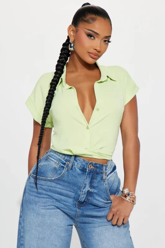 Something Light Shirt - Lime sold by Fashion Nova