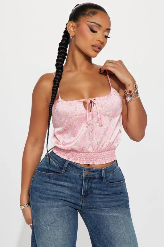 Melonie Cami Top - Pink/combo sold by Fashion Nova