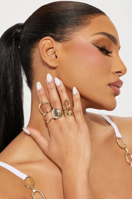 Best Around Ring Set - Gold sold by Fashion Nova