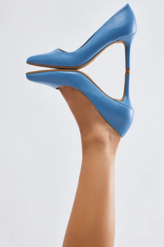 CEO Vibes Pumps - Blue sold by Fashion Nova