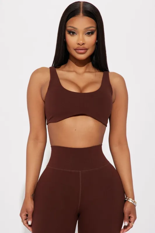 Soft Life Sports Bra - Brown sold by Fashion Nova