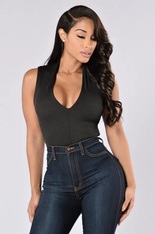Working The Angles Bodysuit - Black sold by Fashion Nova