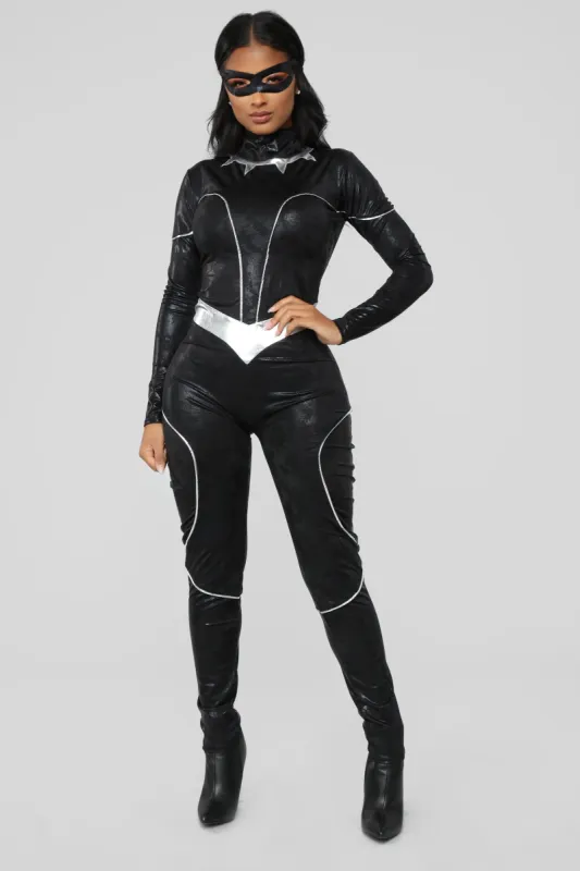 Reigning Panther Costume - Black/Silver sold by Fashion Nova