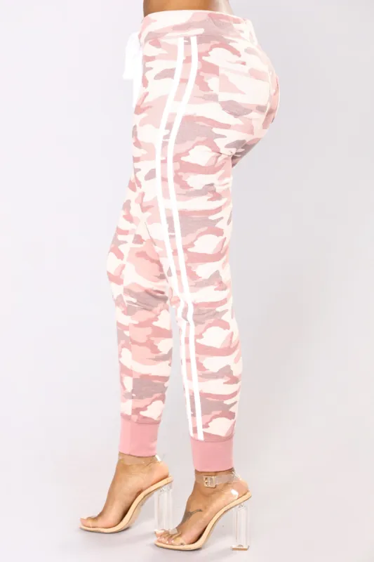 Camo Inside With Me Jogger - Pink sold by Fashion Nova