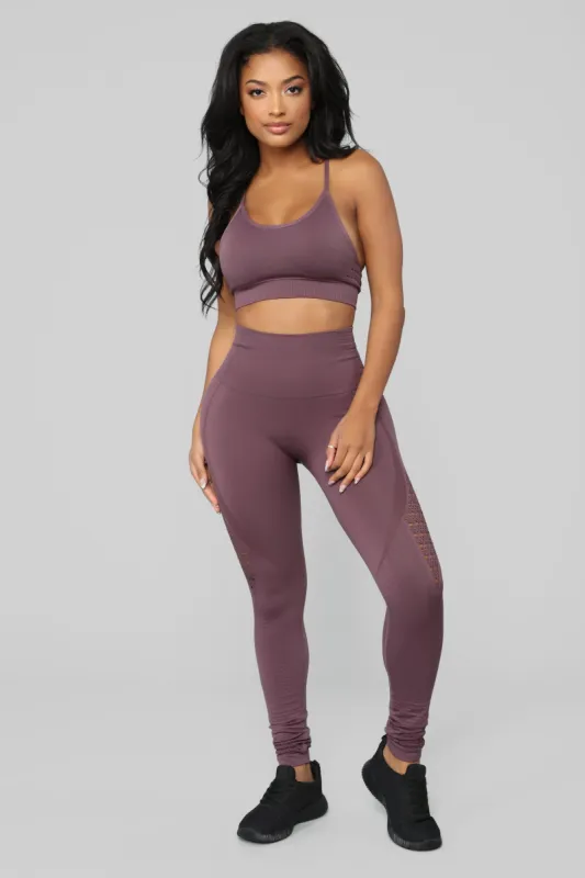 Finesse Seamless Matching Set - Soft Purple sold by Fashion Nova