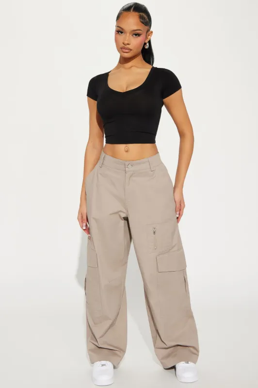 Kathleen Cargo Pant - Stone sold by Fashion Nova