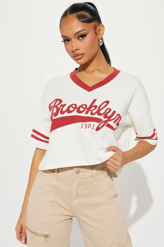New York Athletic Tee - Ivory sold by Fashion Nova
