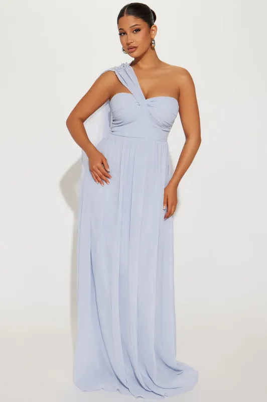 Bita Chiffon Gown - Light Blue made by Fashion Nova