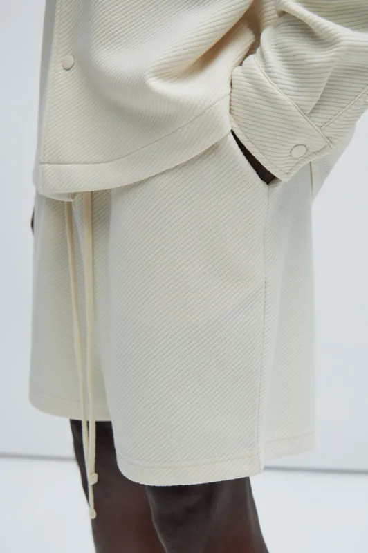 Kina Textured Shorts - Off White sold by Fashion Nova