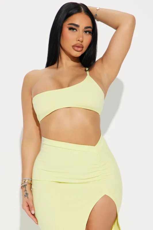Jodie Snatched Top - Citron sold by Fashion Nova