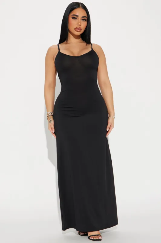 Marla Maxi Dress - Black sold by Fashion Nova