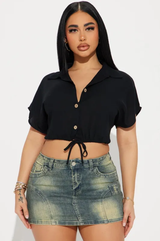 Kendra Shirt - Black sold by Fashion Nova
